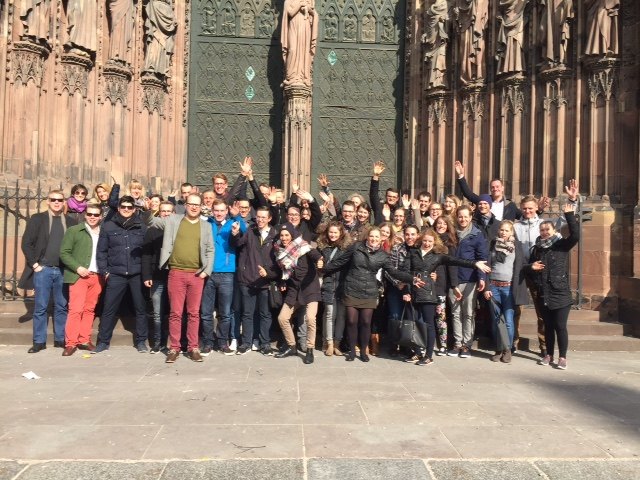 2016-03-14-EGAST-Strasbourg-Besuch-Gruppenbild-vor-Kathedrale